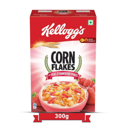 Real strawberry puree cornflakes 300grm