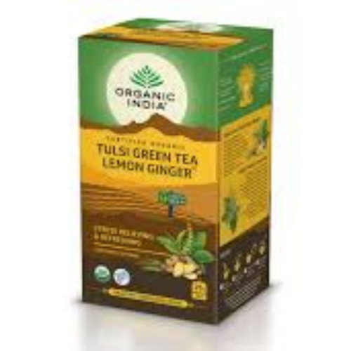 tulsi green tea lemon ginger 25 bags tulsi green tea lemon ginger 25 bags - Image 1